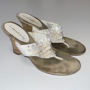 Relativity wedge shell heels size 9